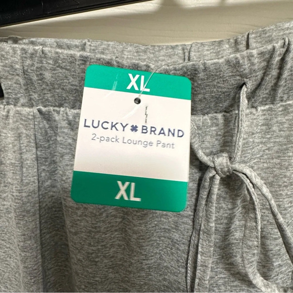 Lucky Brand pants women's XL Straight leg Lounge Drawstring pockets elastic - Picture 4 of 5